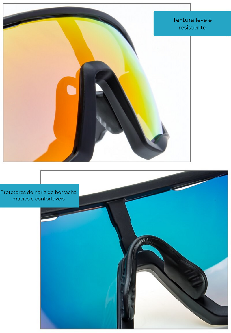 Óculos de Ciclismo Fotocromático Scvcn Modelo EspectroShade